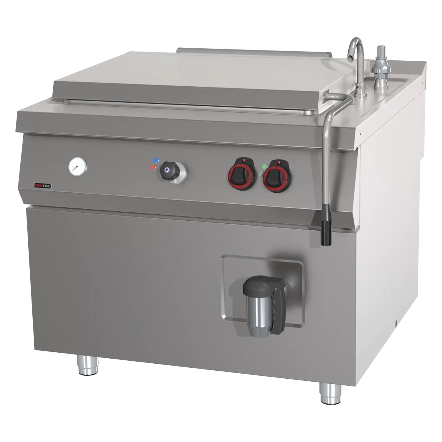 High-capacity boiling katel elektriline indirect 200 l koos automaatne water charge | REDFOX - BIQ 90/100 200 E AWF