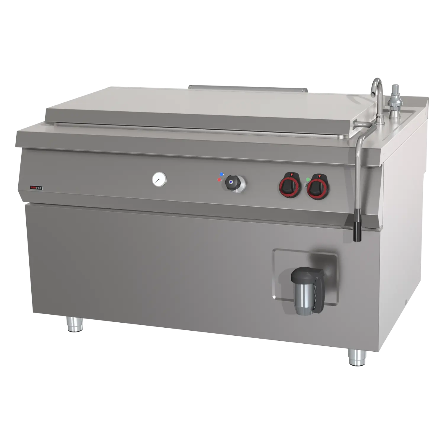 High-capacity boiling katel elektriline indirect 300 l koos automaatne water charge | REDFOX - BIQ 90/140 300 E AWF