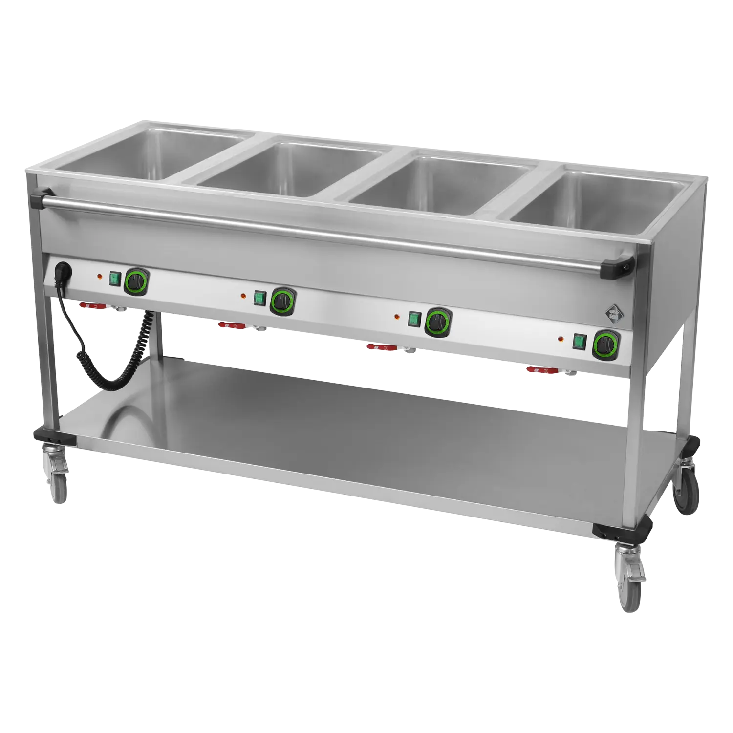 Elektriline marmiit-käru GN 4-1/1 controllers peal longer külg koos rack | RM - BMPD 4120