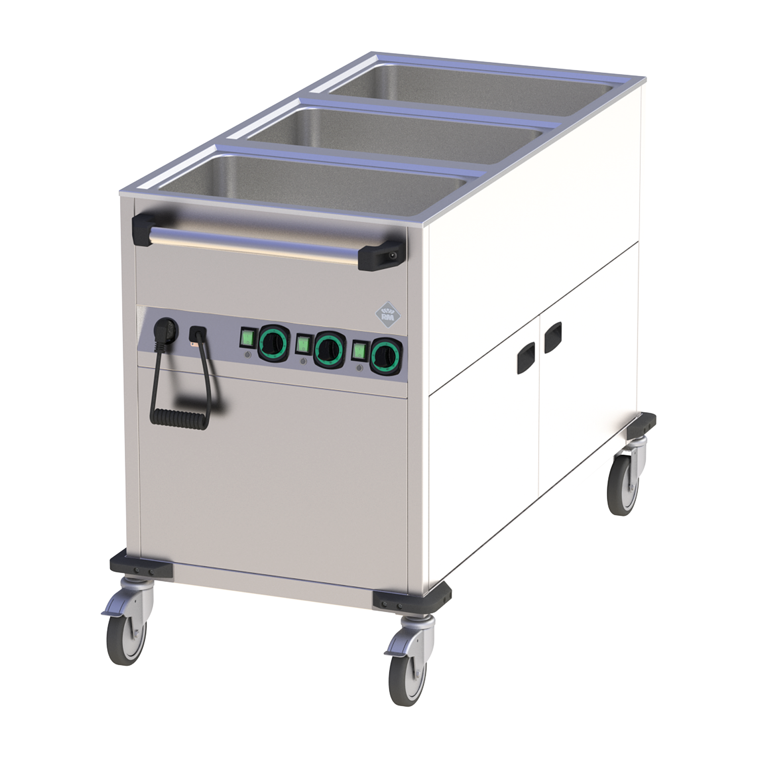 Liigutatav elektriline bain-marie GN 3-1/1 clad koos controls peal shorter külg | RM - BMPK 3120 CS