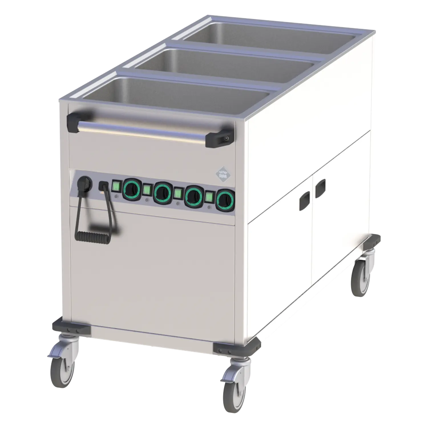 Elektriline marmiit-käru GN 3-1/1 soojendatav kapp controllers peal shorter külg | RM - BMPK 3120 CSH