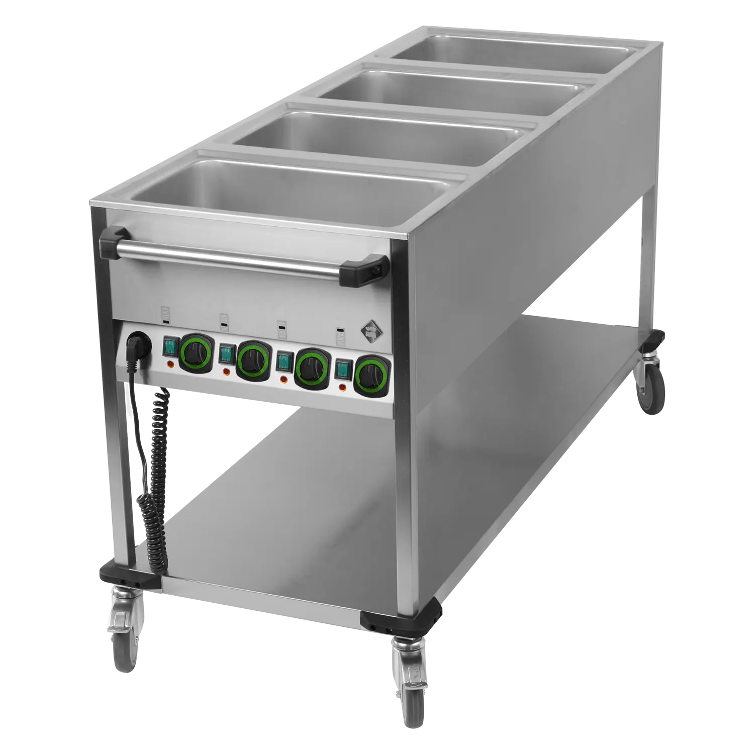 Elektriline marmiit-käru GN 4-1/1 controllers peal shorter külg koos rack | RM - BMPK 4120