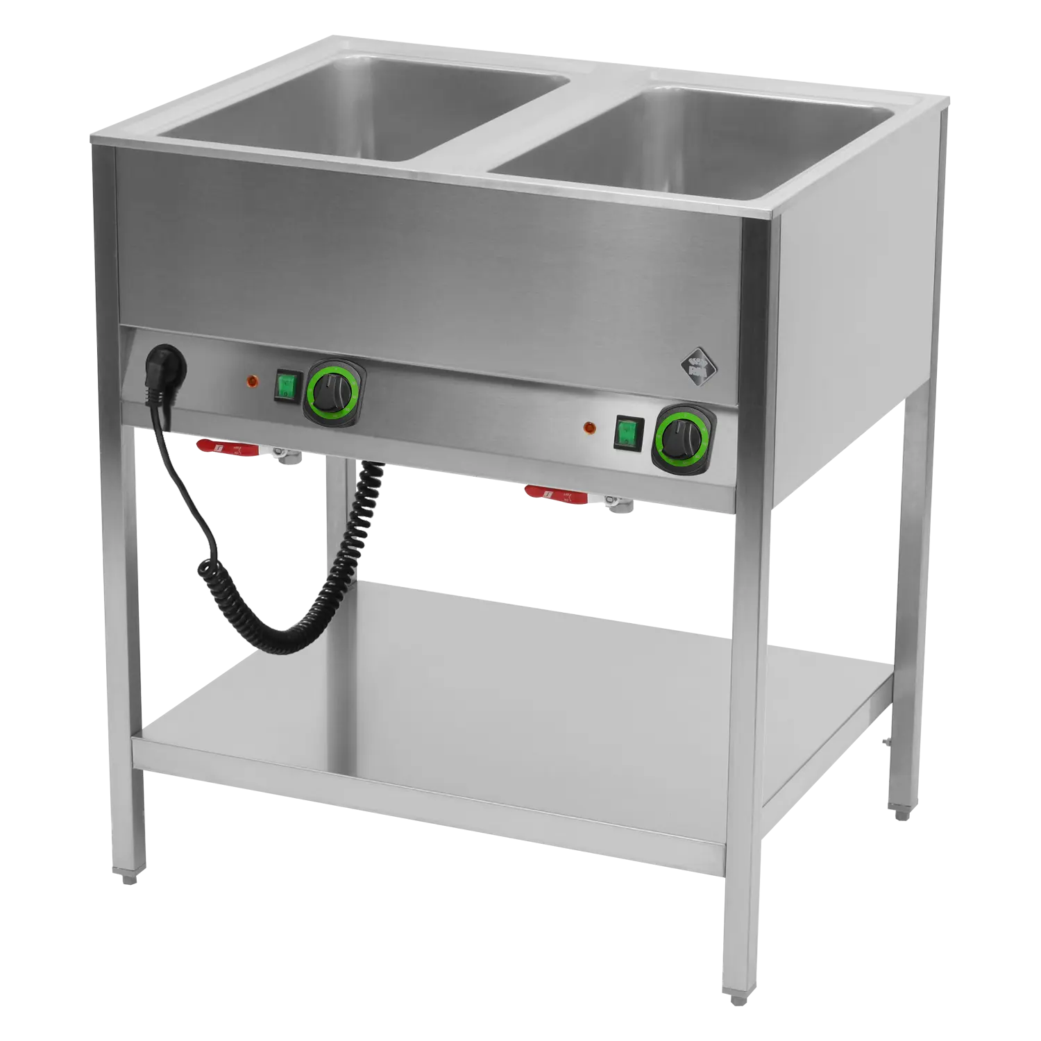 Marmiit stationary elektriline GN 2-1/1 controllers peal longer külg koos rack | RM - BMSD 2120