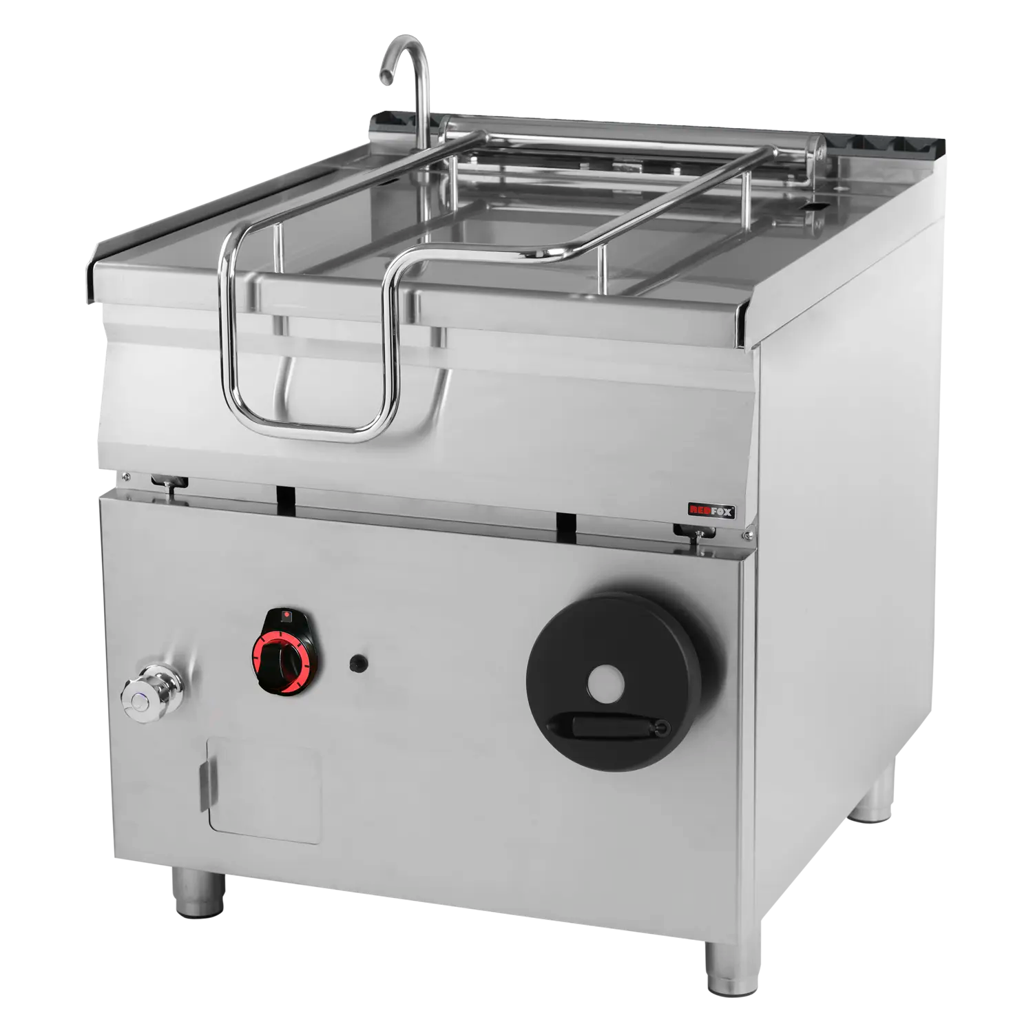 Kallutatav Pann manuaalne gaasiline 80 l steel compound bottom | REDFOX - BR 90/80 G