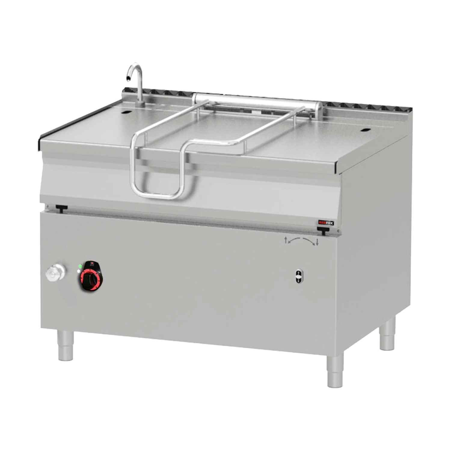 Automaatne kallutatav pan 120 l koos roostevabast terasest bottom | REDFOX - BRM 90/120 E/N