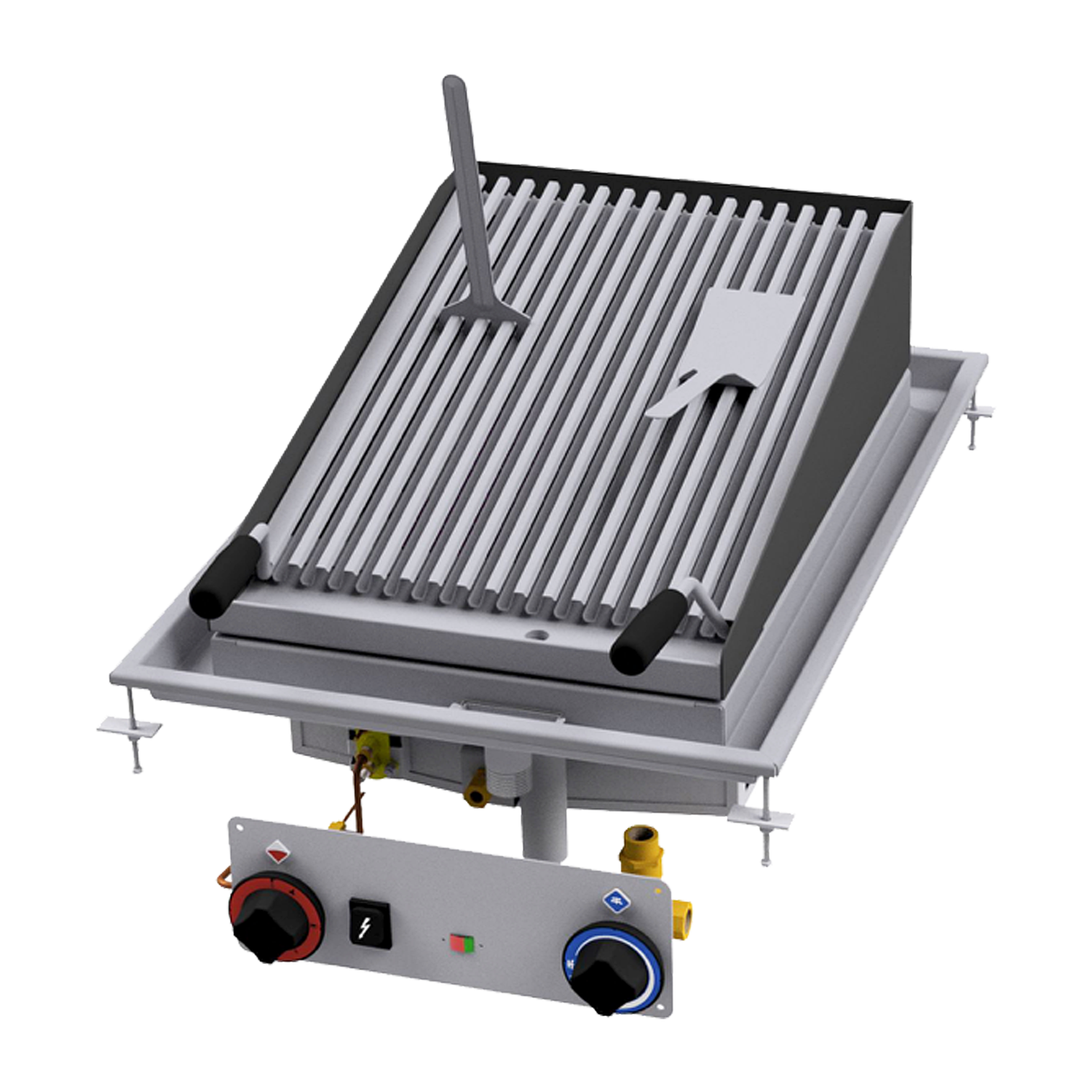 Laavakivigrill sissehoonatud gaasiline 38x52 | RM - CWD-75G