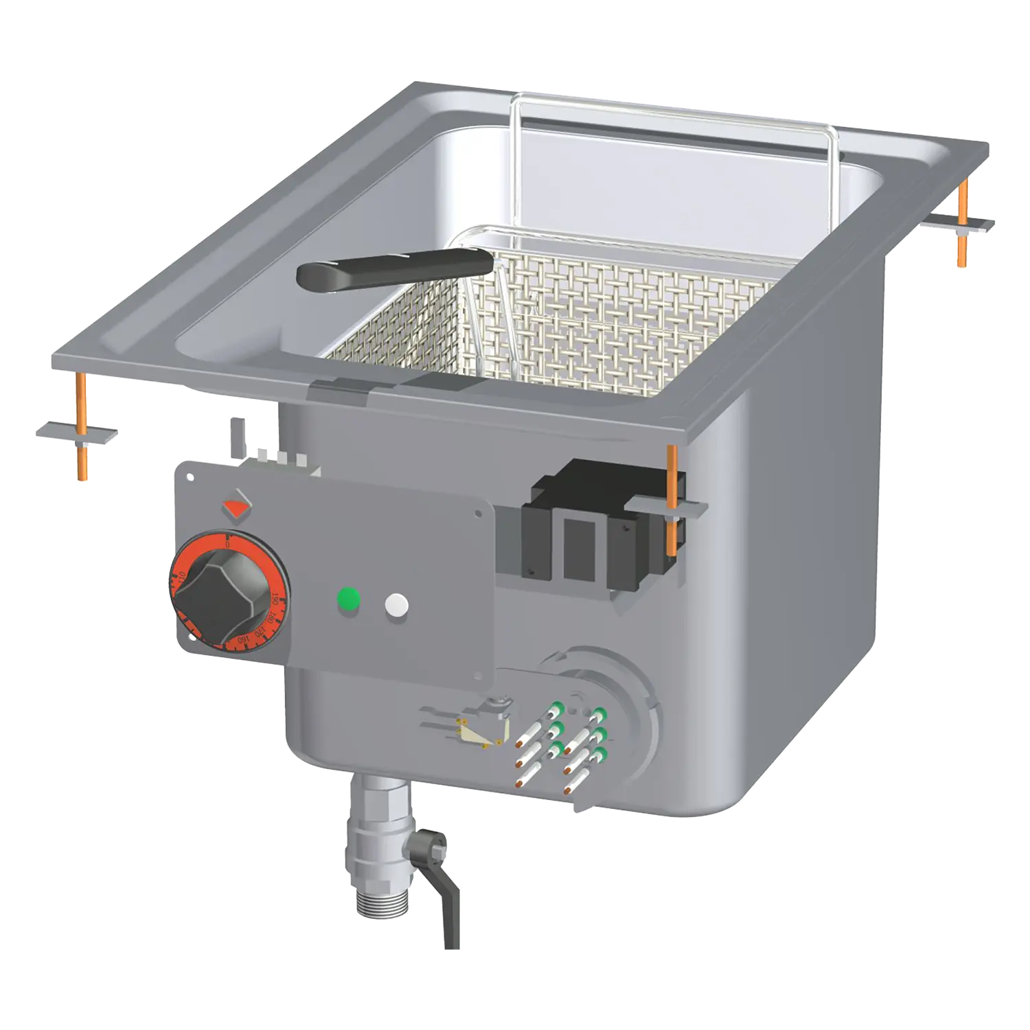 Elektrifritüür sissehoonatud 0,75 kW/l, 18 l 400 V | RM - F18D-64ET
