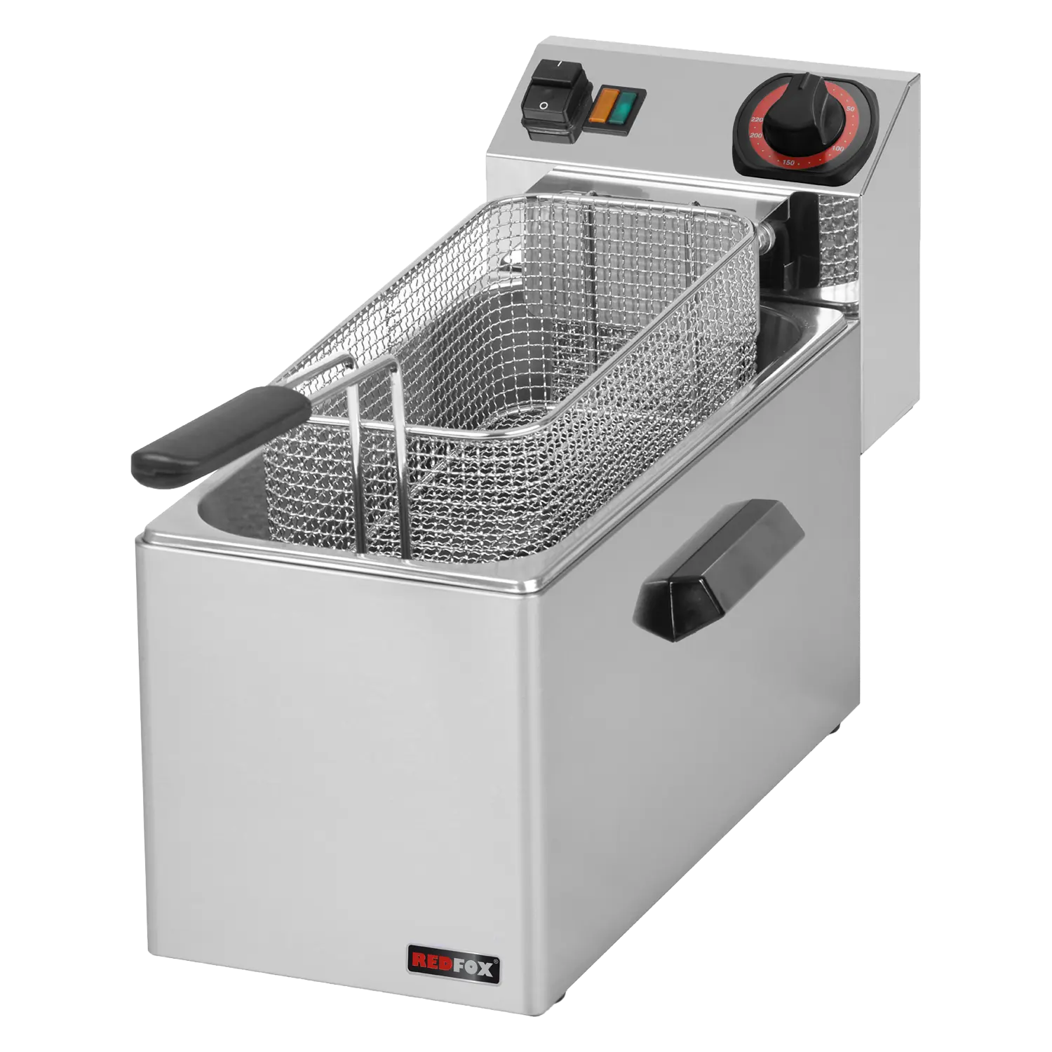 Elektriline kalafritüür 0,75 kW/l, 8 l lauapealne 230 V | REDFOX - FE 08