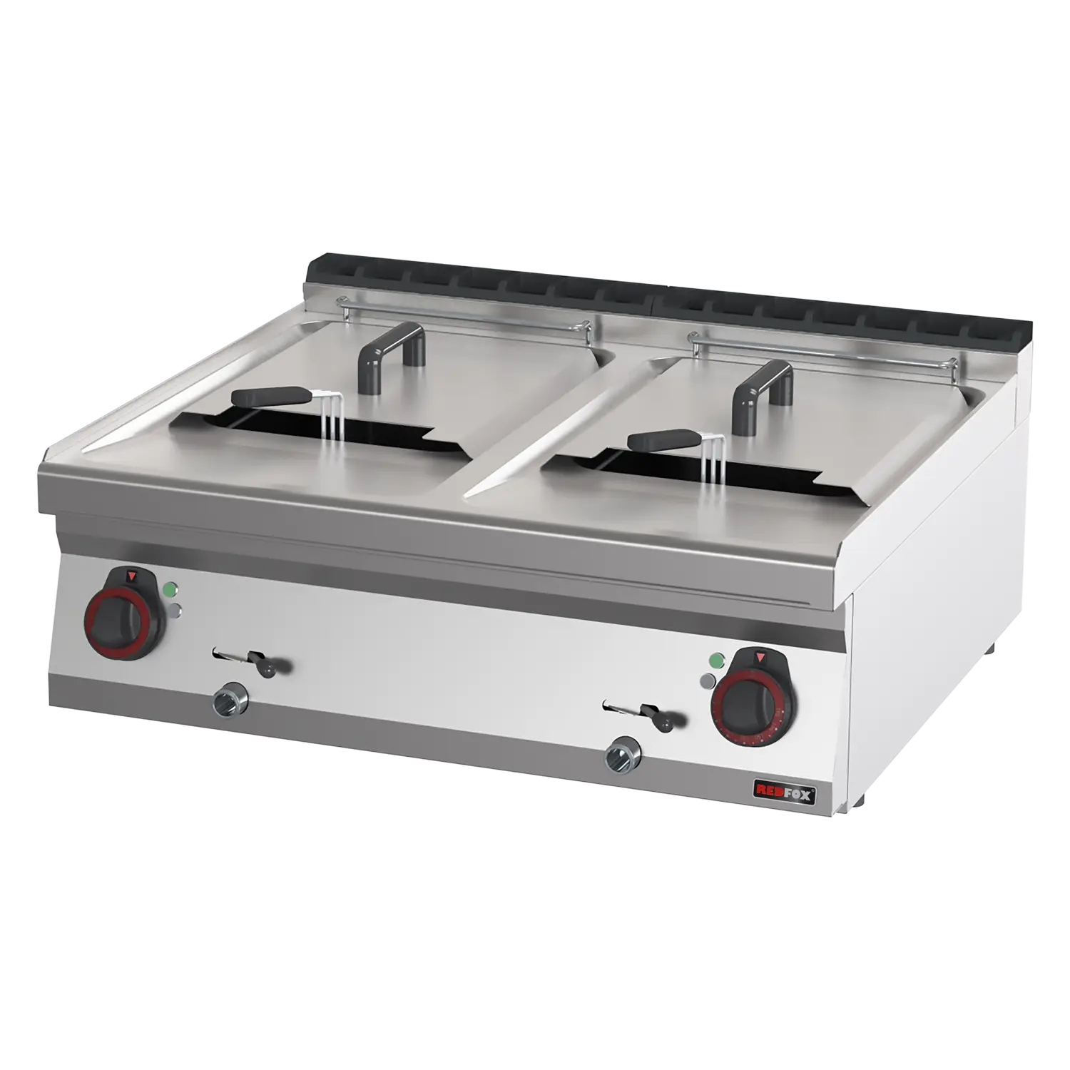 Elektrifritüür 2 korvi 0,96 kW/l, 13+13 l ilma kapp 400 V | REDFOX - FE 70/08 E