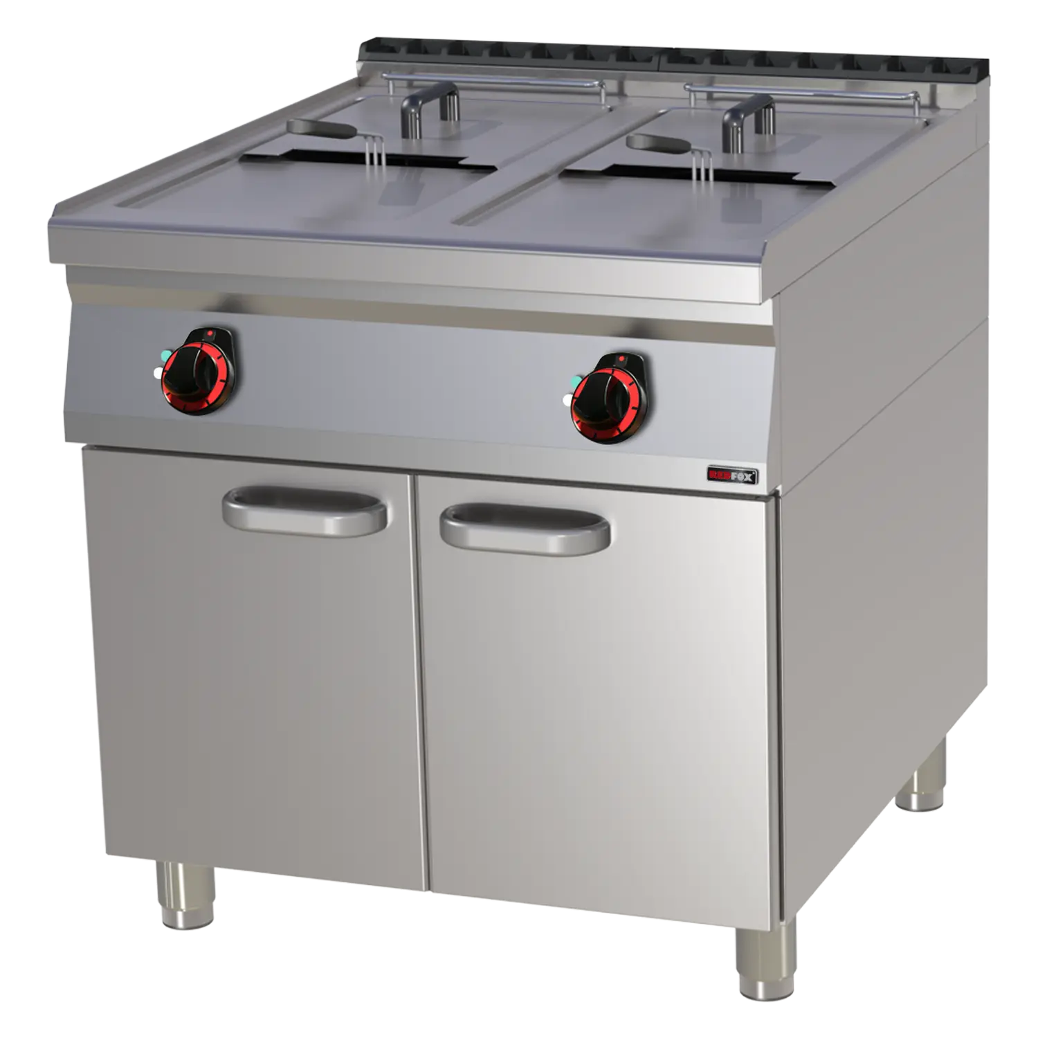 Elektrifritüür 2 korvi 0,8 kW/l, 17+17 l peal kapp | REDFOX - FE 90/80-17 E