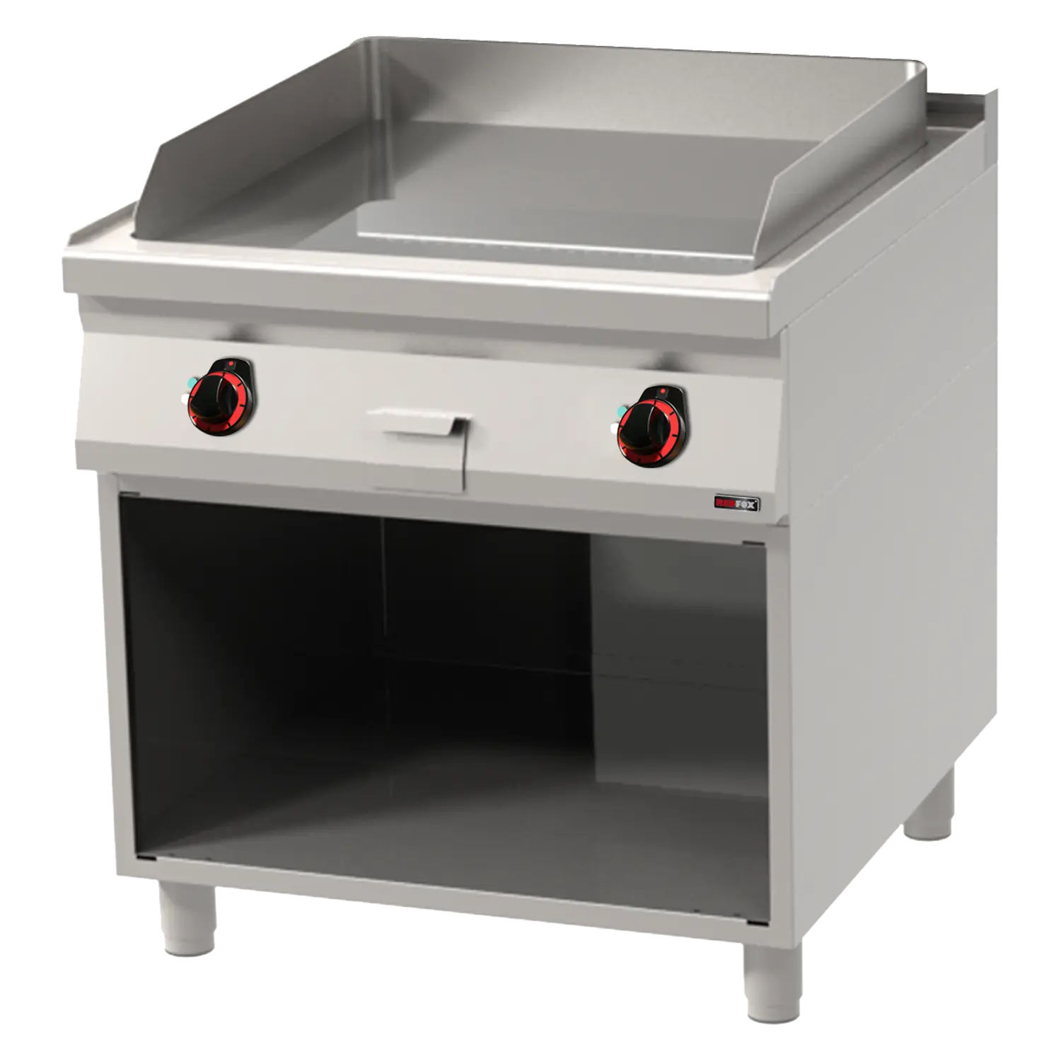 Grillplaat 71x65 elektriline sile peal lahtine kapp 400 V | REDFOX - FTH 90/80 E
