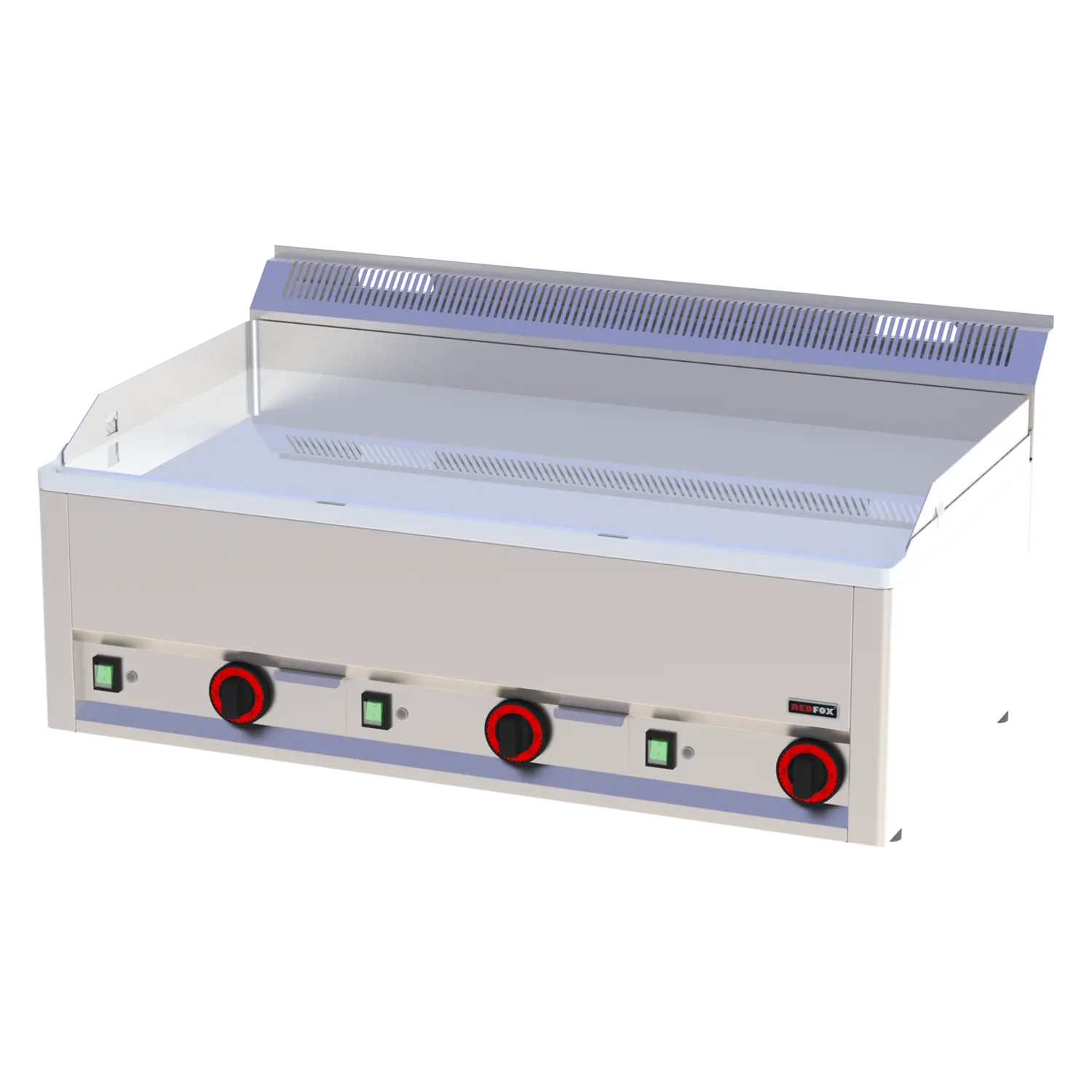 Grillplaat 97x48 elektriline kroomitud plated sile ilma kapp 400 V | REDFOX - FTHC 90 EL