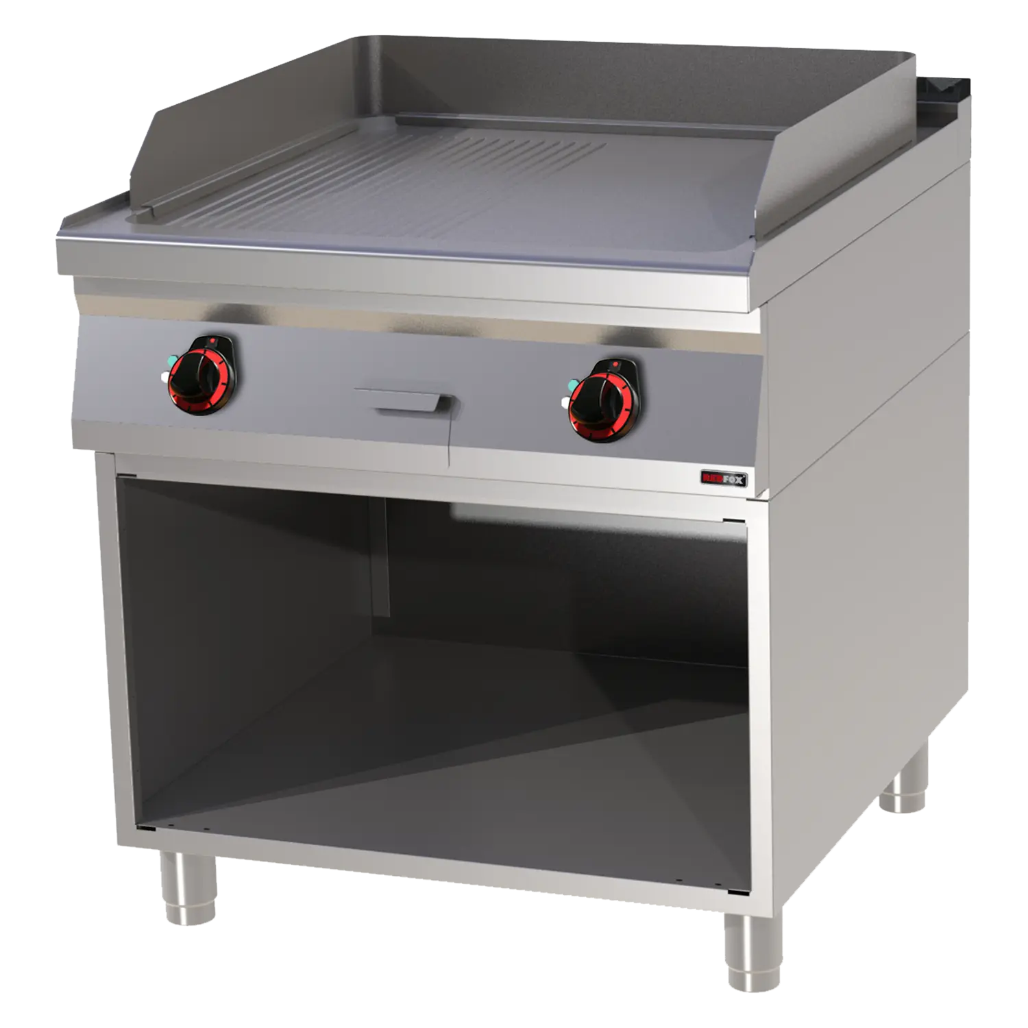 Grillplaat 71x65 elektriline kombineeritud peal lahtine kapp 400 V | REDFOX - FTHR 90/80 E