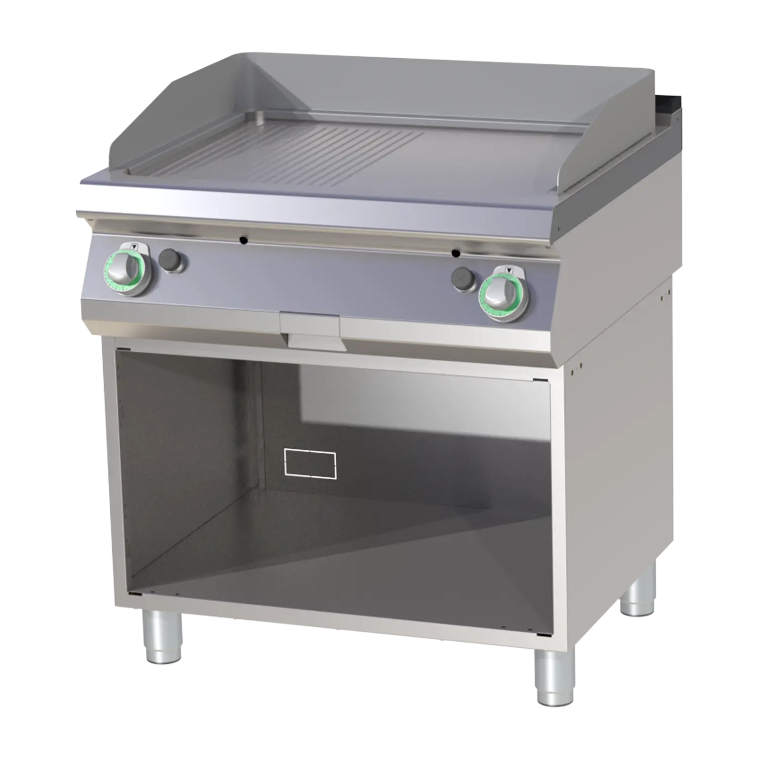 Grillplaat kombineeritud kroomitud peal lahtine kapp | RM - FTHRC 780 G