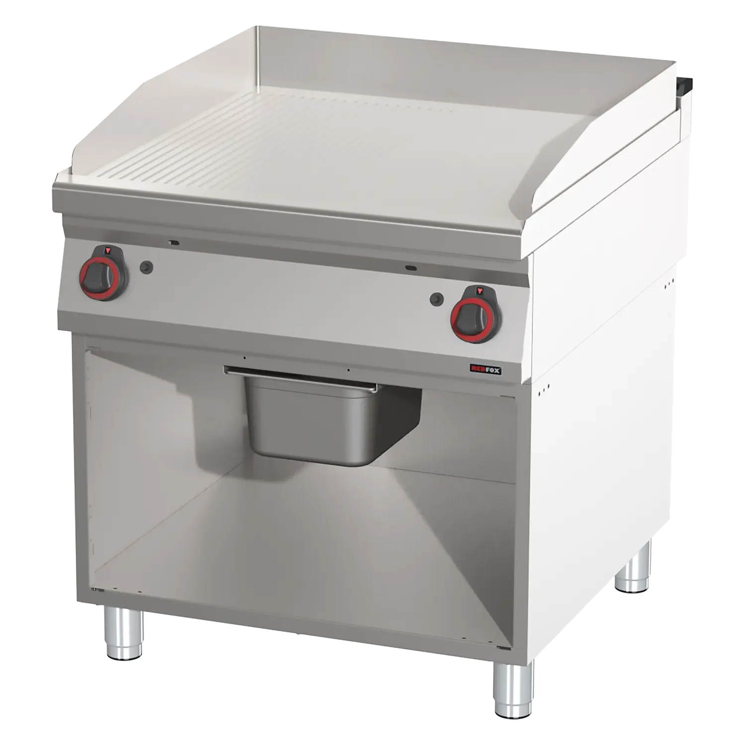 Sile grillplaat/soonega kroomitud | REDFOX - FTHRC 90/80 G