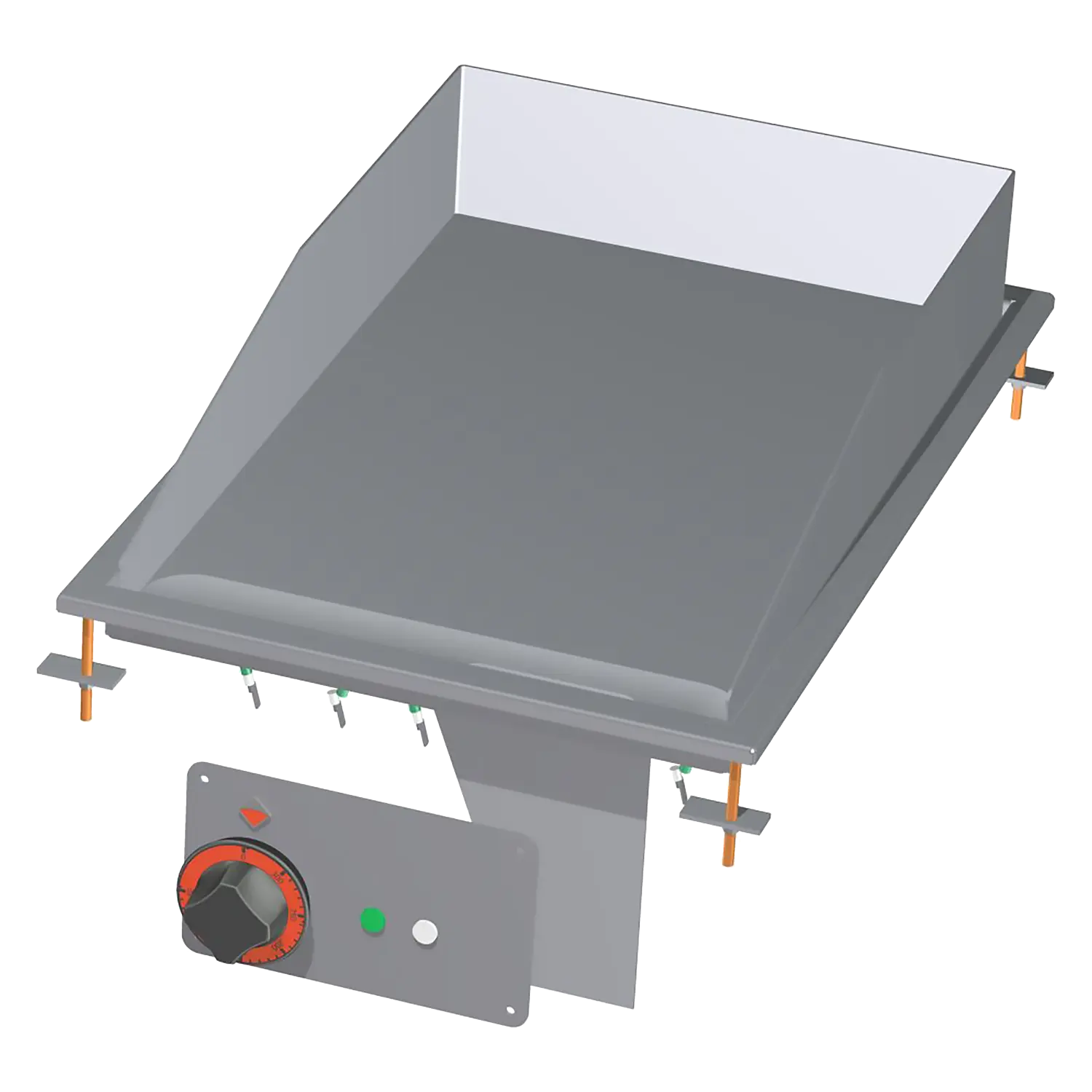Grillplaat 36x55 sissehoonatud elektriline sile 400 V | RM - FTLD-64ET