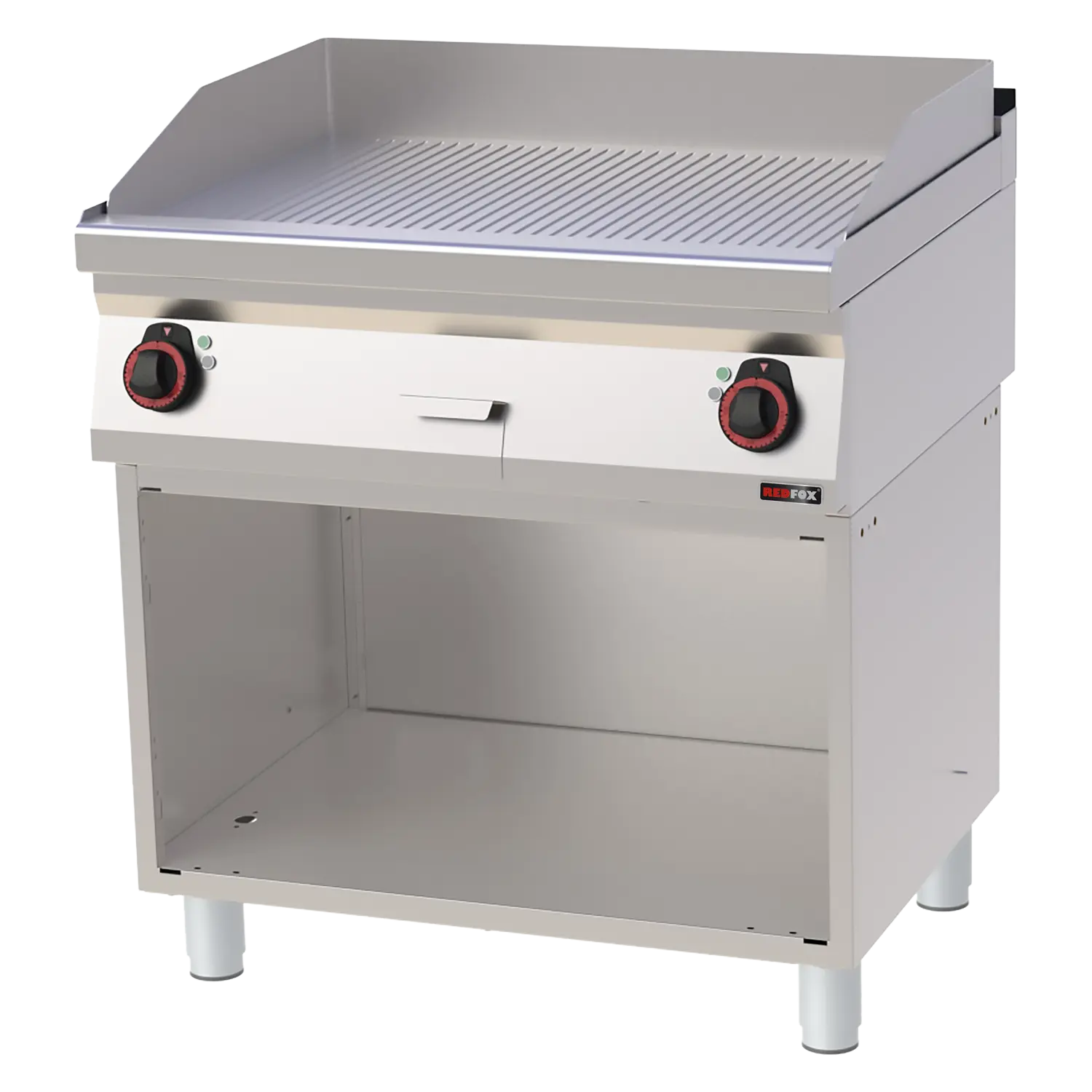 Grillplaat 80x51 elektriline soonega peal lahtine kapp 400 V | REDFOX - FTR 70/80 E