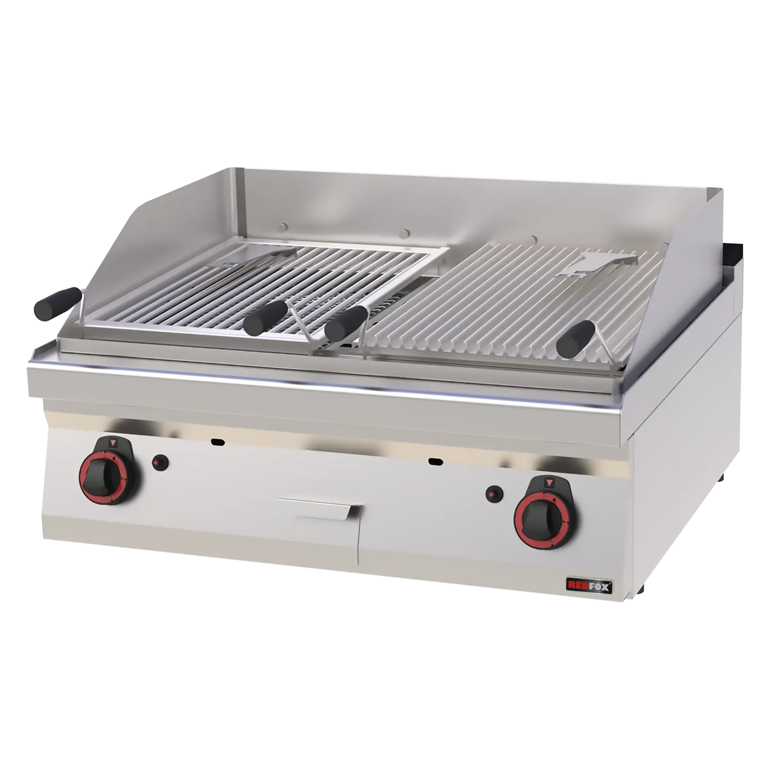 Gaasiline laavakivigrill 2 küpsetus areas 2x 52x36 ilma kapp | REDFOX - GL 70/08 G