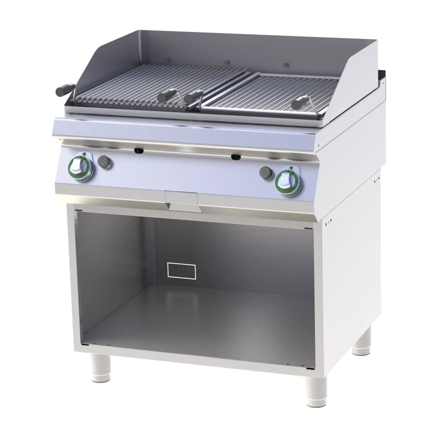Gaasiline laavakivigrill peal lahtine kapp | RM - GL 780 G