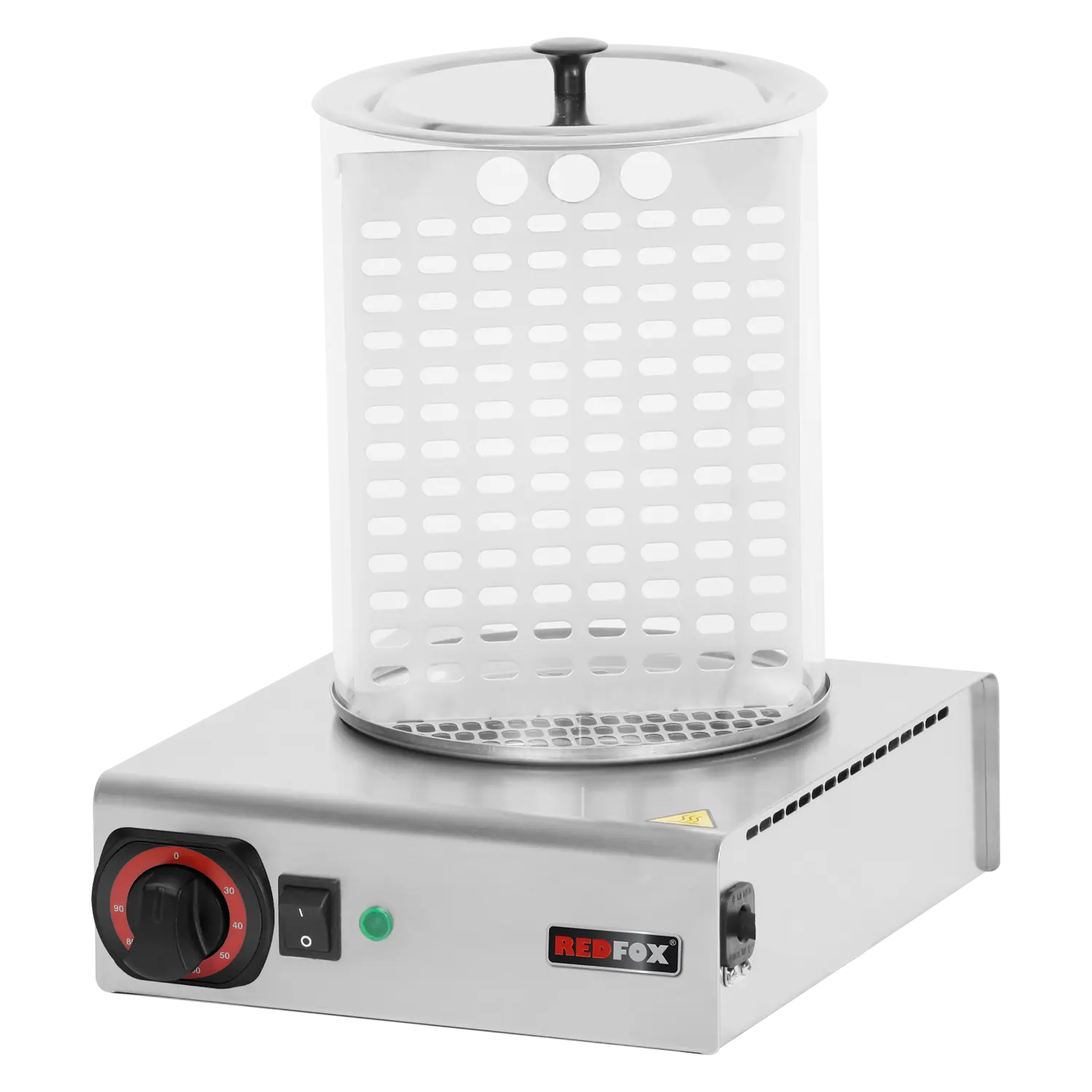 Klaasist cylinder jaoks kuum dog warmer + korv | REDFOX - HD N / K