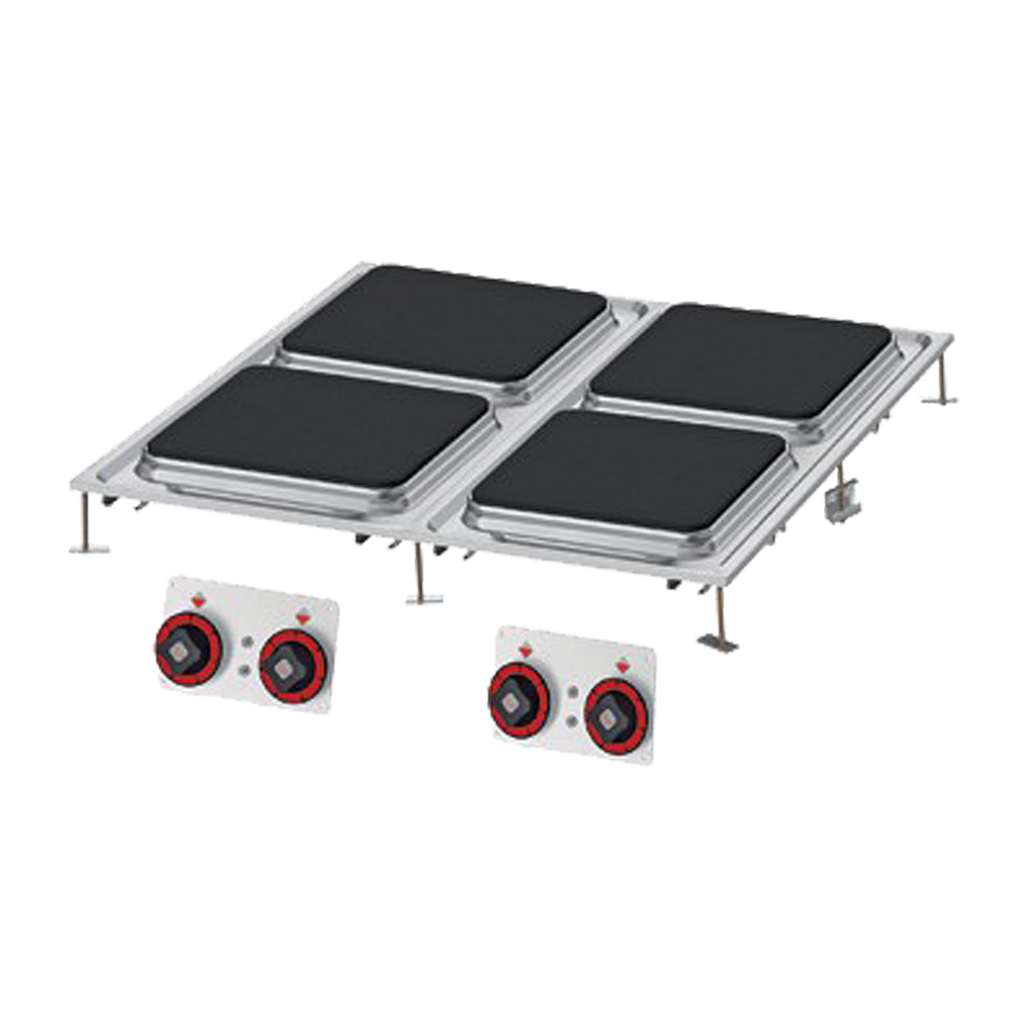 Elektripliit square 4 tsoon | RM - PCQD-88ET