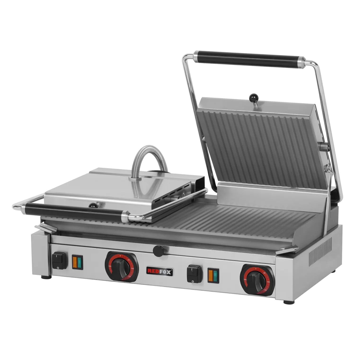 Kontaktgrill soonega elektriline 57x24 400 V | REDFOX - PD 2020 R