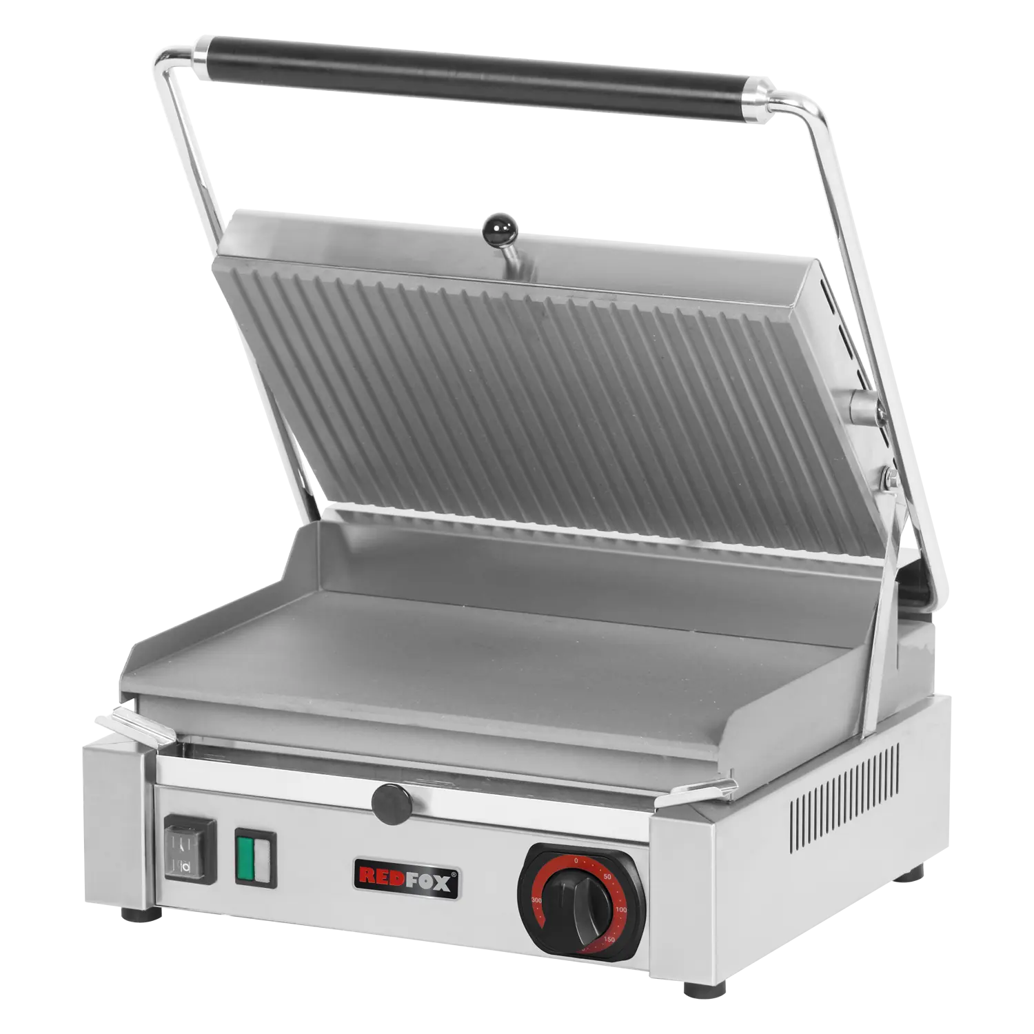Kontaktgrill sile elektriline koos soonega top plaat 37x24 230 V | REDFOX - PM 2015 L