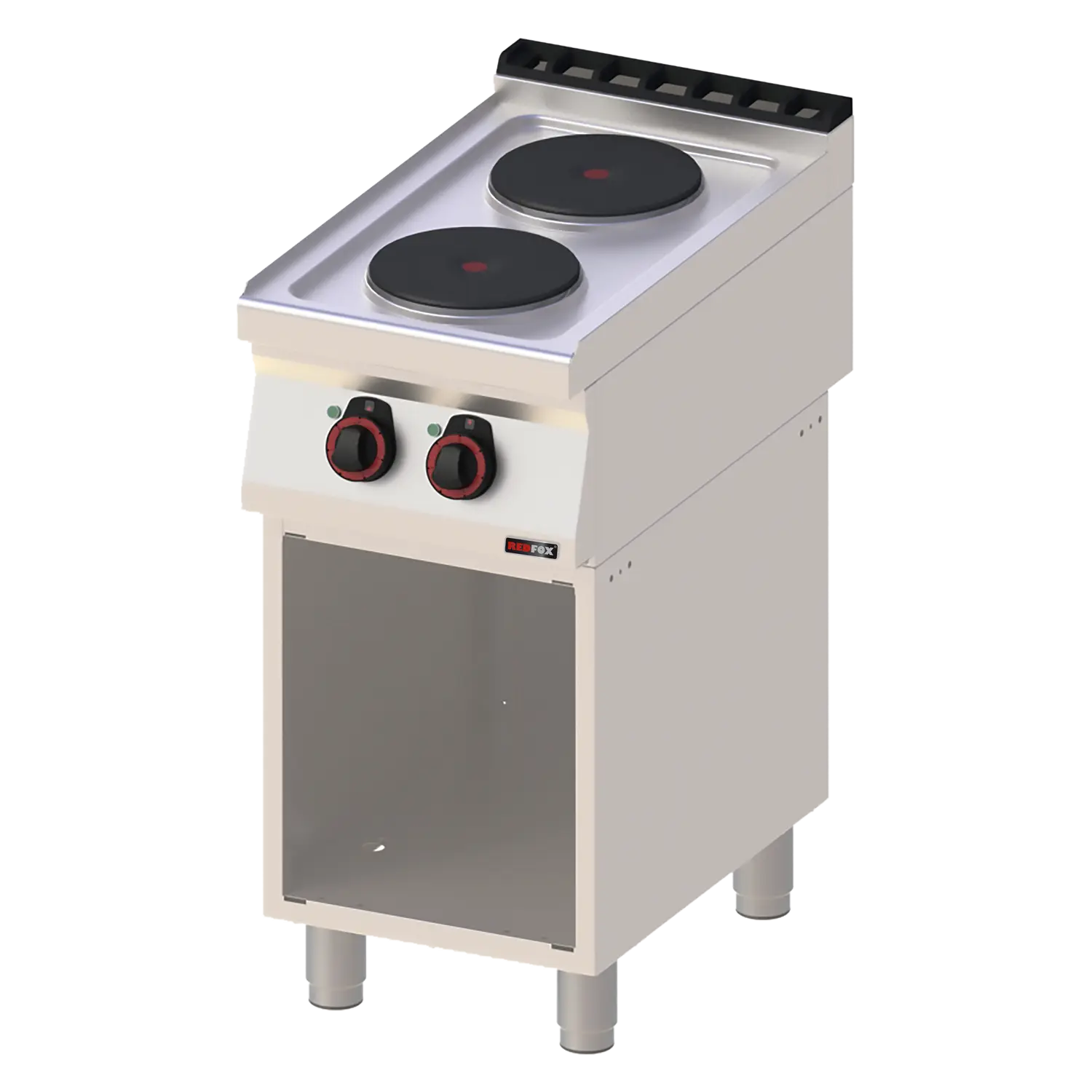 Elektripliit 2x plaat peal lahtine kapp 400 V | REDFOX - SP 70/40 E