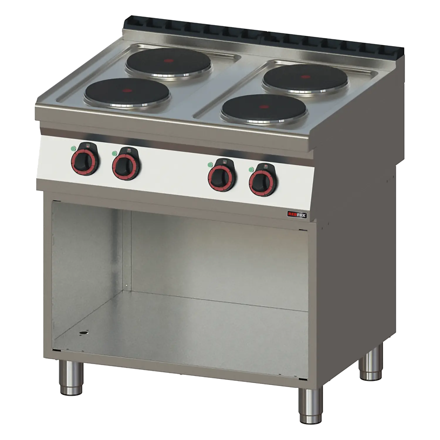 Elektripliit 4x plaat peal lahtine kapp 400 V | REDFOX - SP 70/80 E