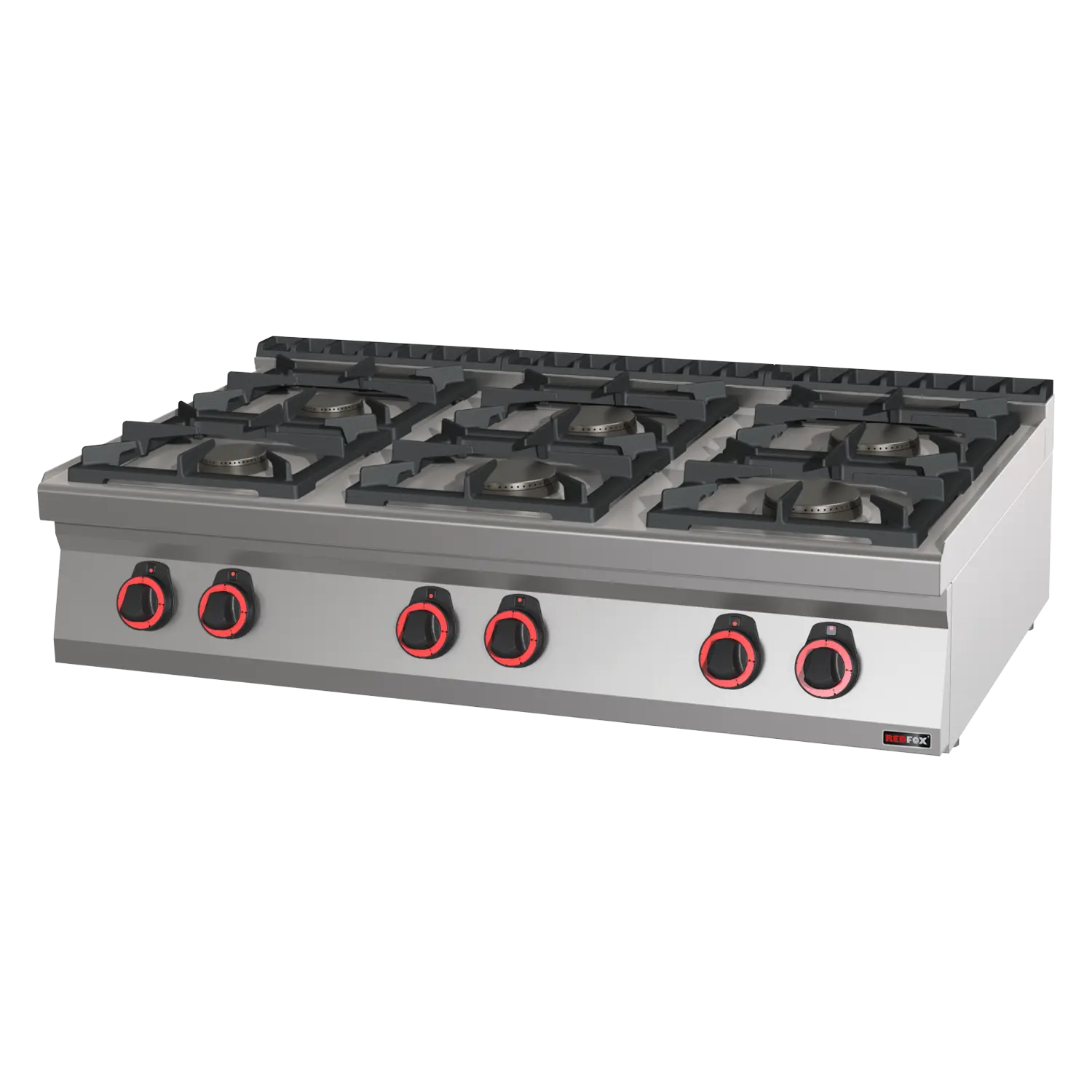 Gaasipliit 6x põleti ECO ilma kapp | REDFOX - SPB 70/012 G
