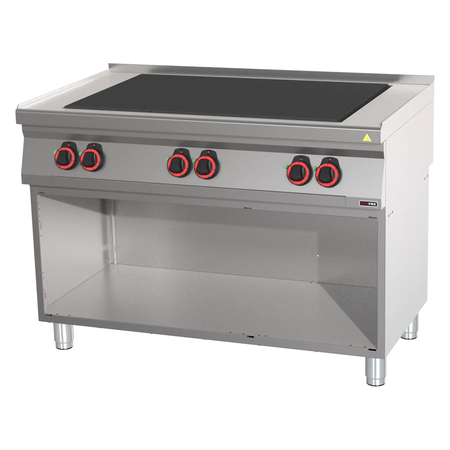 Elektripliit koos 6 massiivne top plaati peal lahtine kapp | REDFOX - SPL 70/120 E
