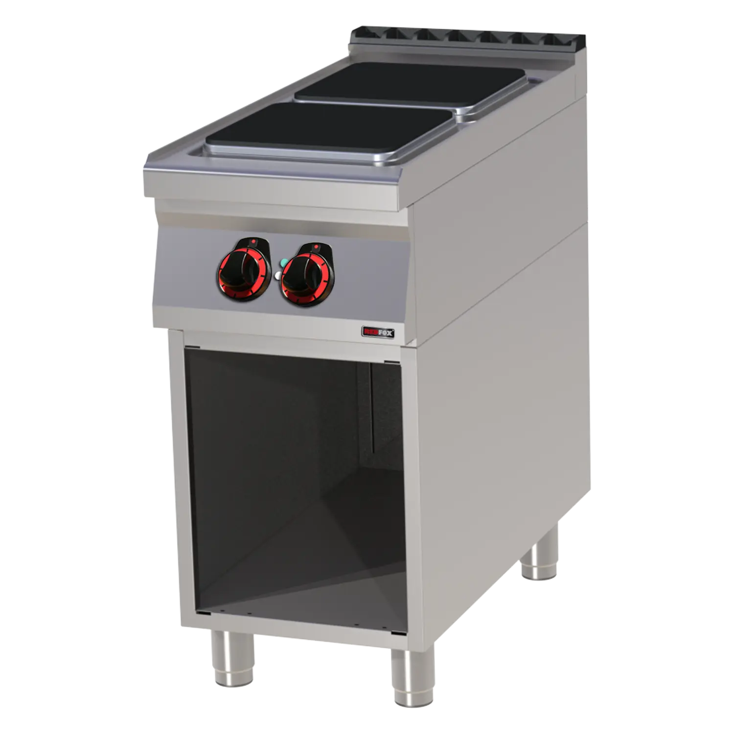 Elektripliit 2x plaat peal lahtine kapp 400 V | REDFOX - SPQ 90/40 E