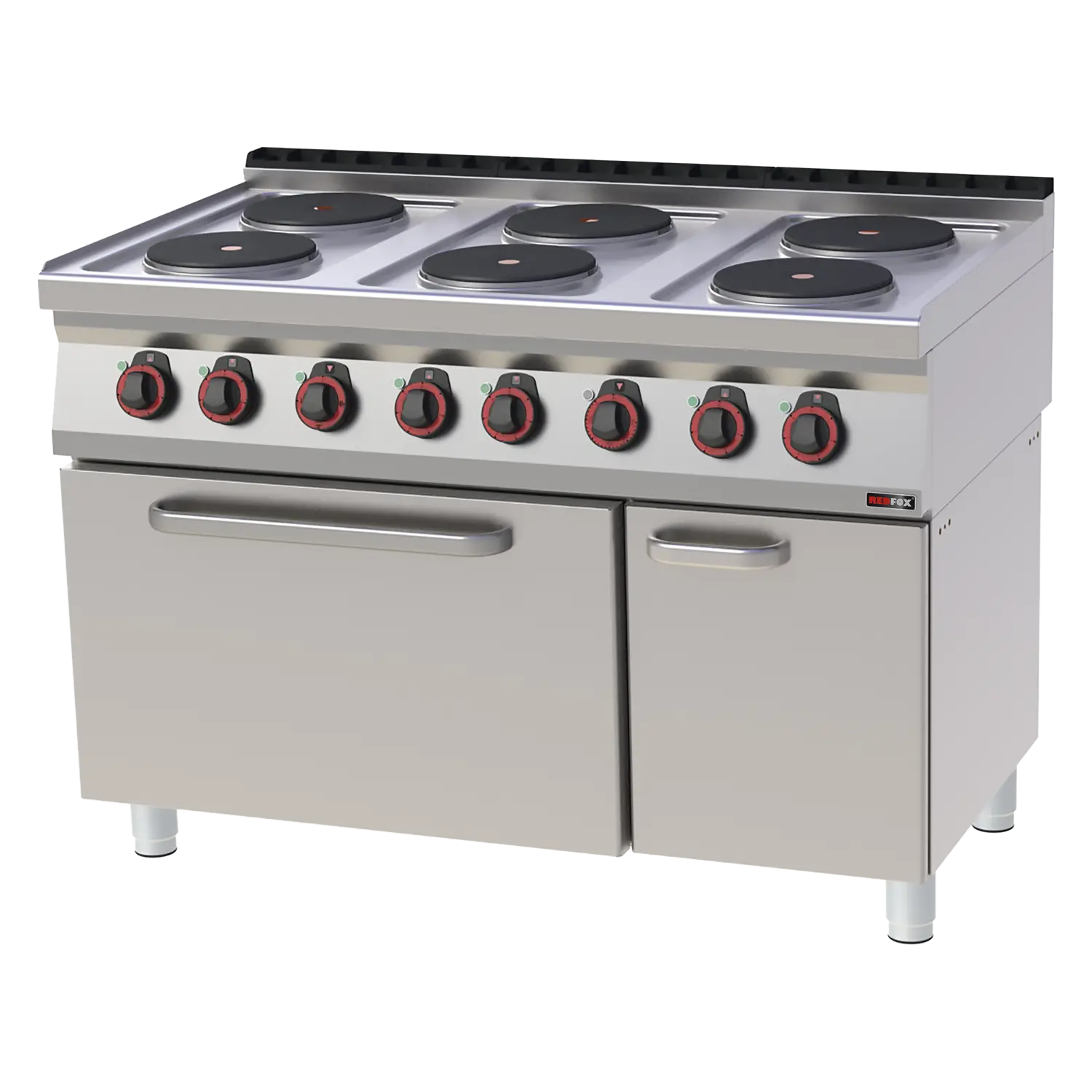 Elektripliit koos staatiline Elektriahi GN 2/1 - 6x plaat 400 V | REDFOX - SPT 70/120-21 E
