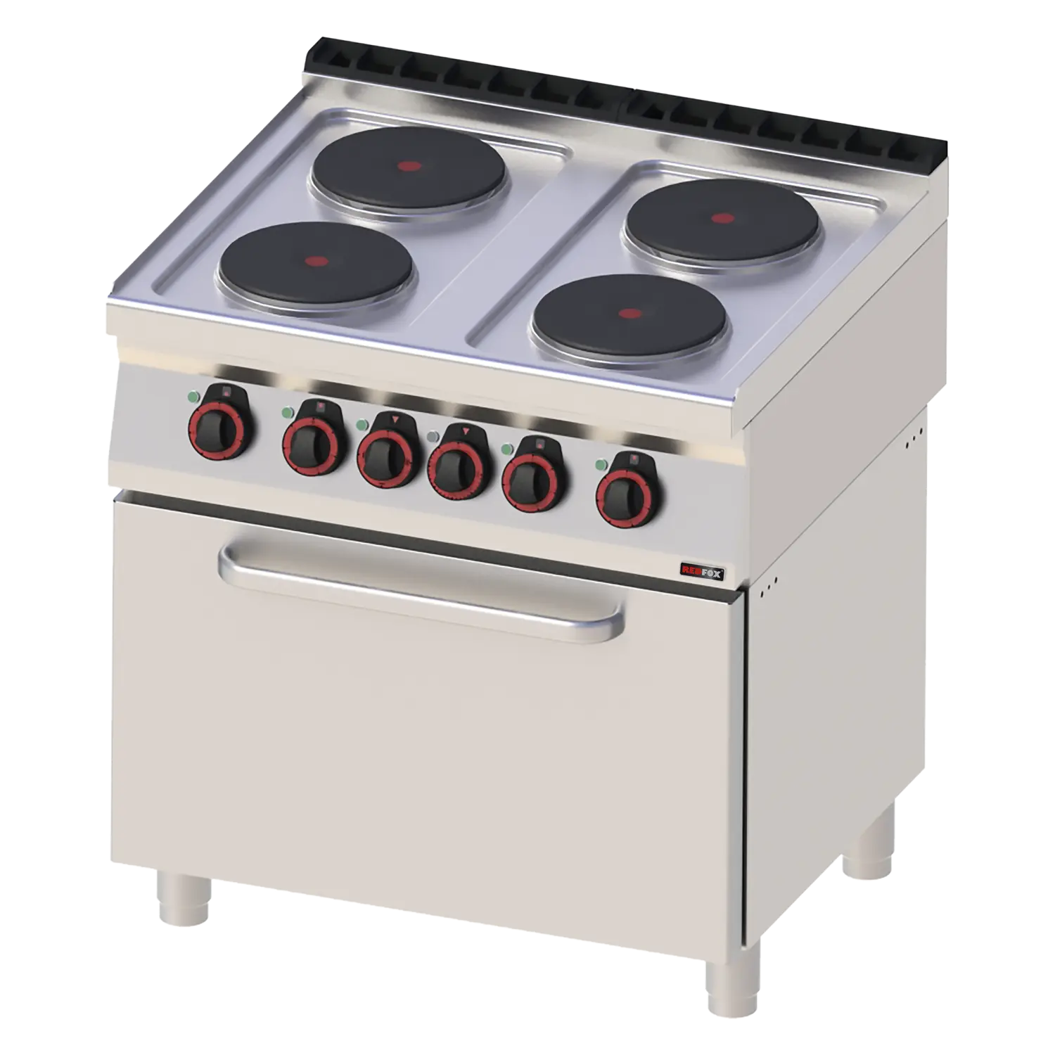 Elektripliit koos staatiline Elektriahi GN 2/1 - 4x plaat 400 V | REDFOX - SPT 70/80 21 E