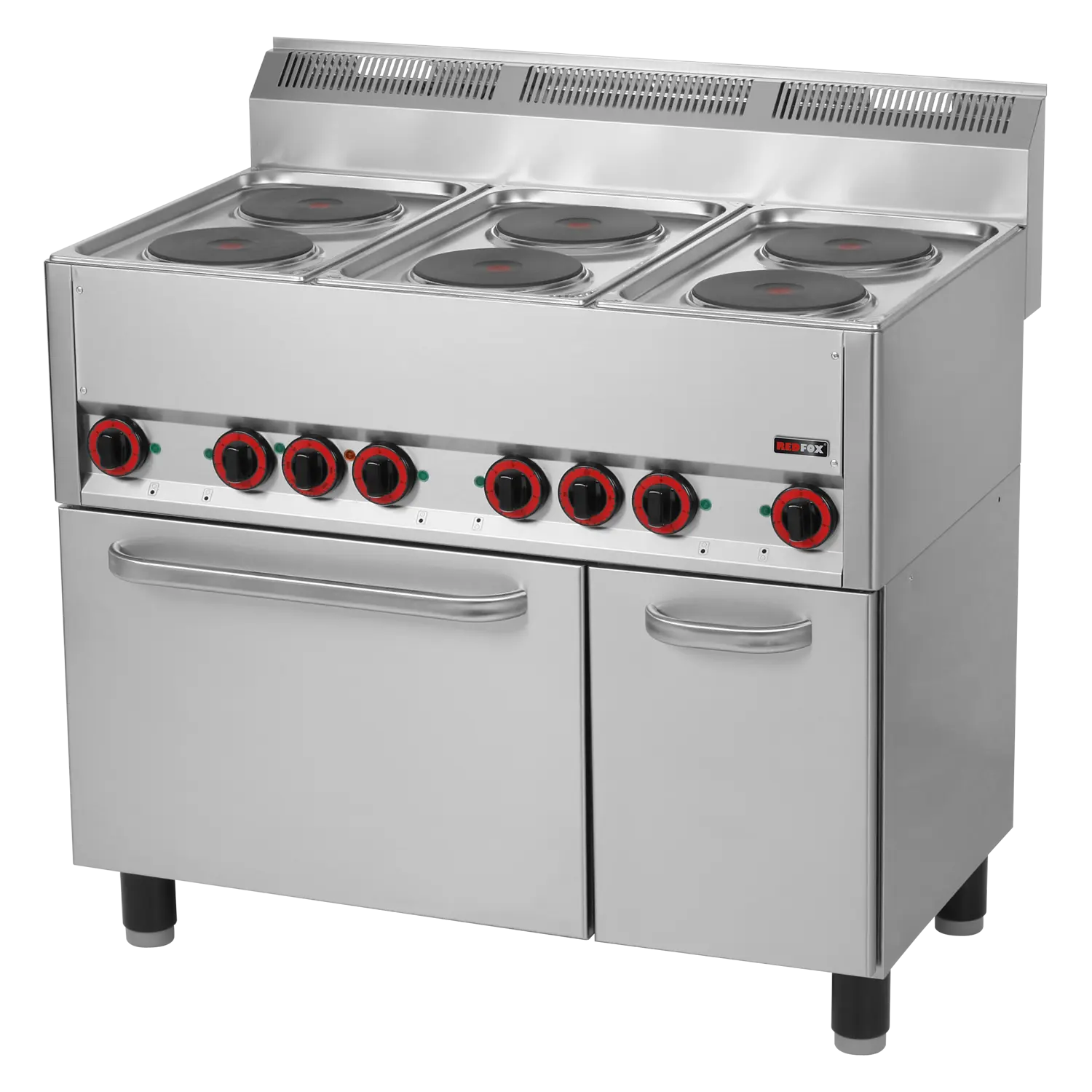 Elektripliit koos convectin ahi GN 1/1 - 6x plaat 400 V | REDFOX - SPT 90 ELS