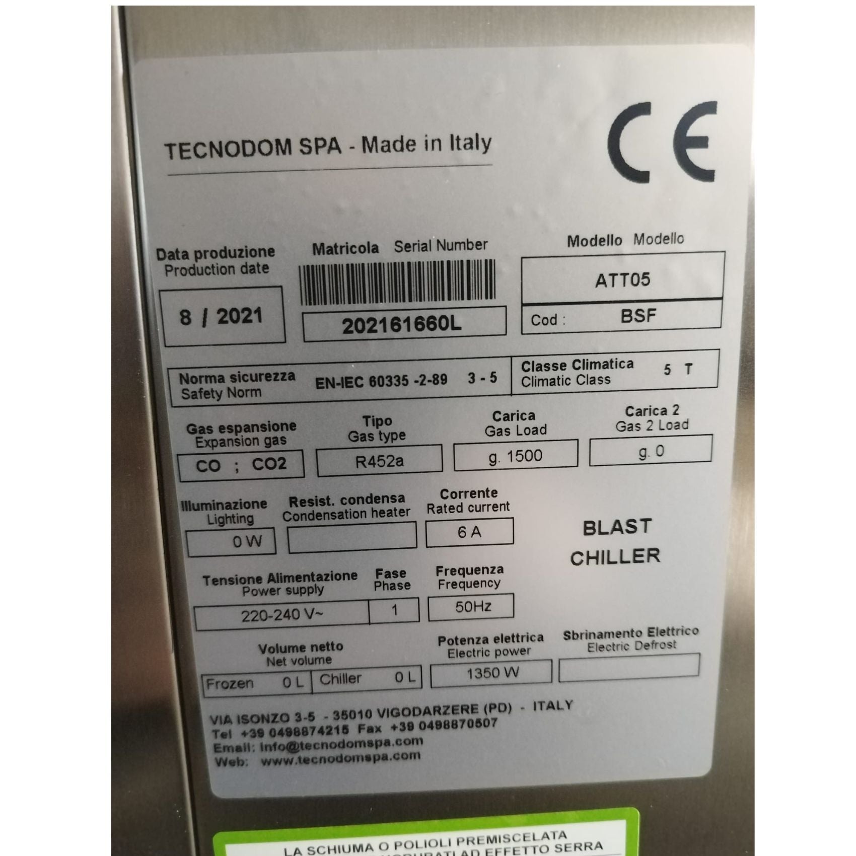 kasutatud kiirjahutuskapp 1